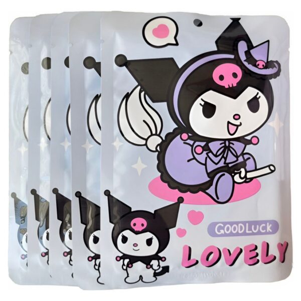 pack de 10 mascarillas faciales kuromi goodluck million pauline