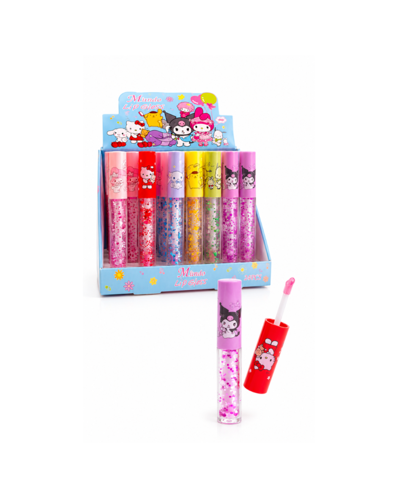 gloss magico sanrio con glitter mlundo