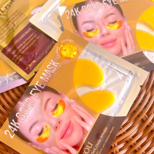 Pack de 10 mascarillas para ojeras gold 24k