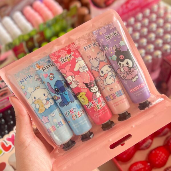 pack de 5 cremas de mano sanrio RPK