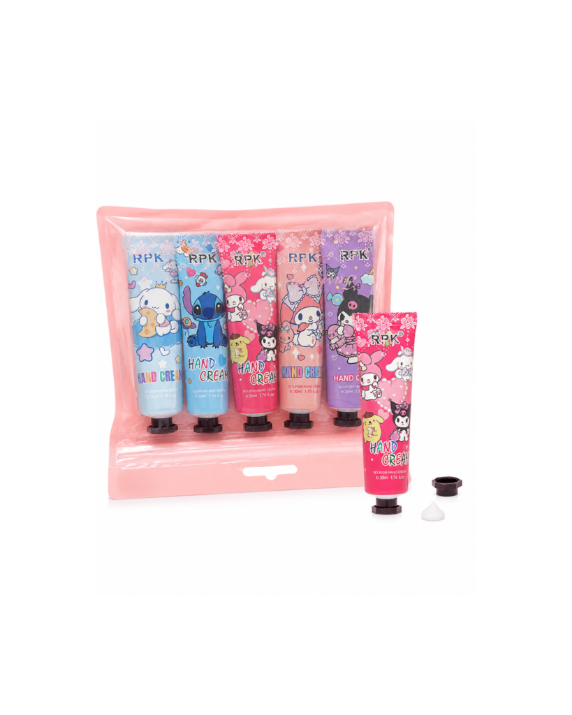 pack de 5 cremas de mano sanrio RPK