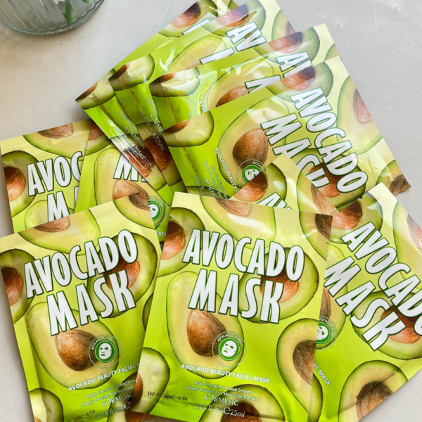 pack de 10 mascarillas faciales de palta kormesic
