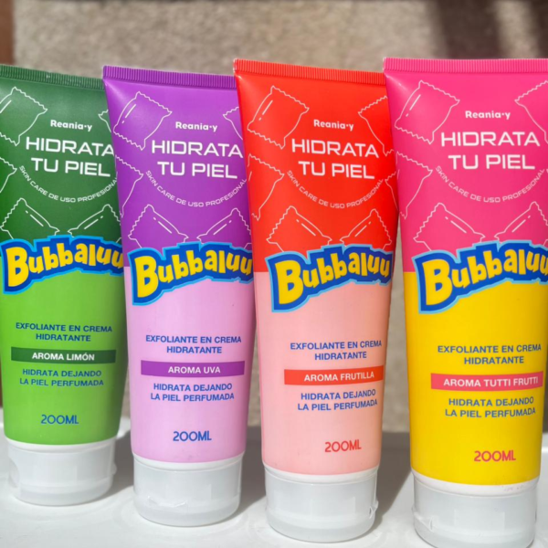 exfoliante en crema hidratante bubbaluu 200ml