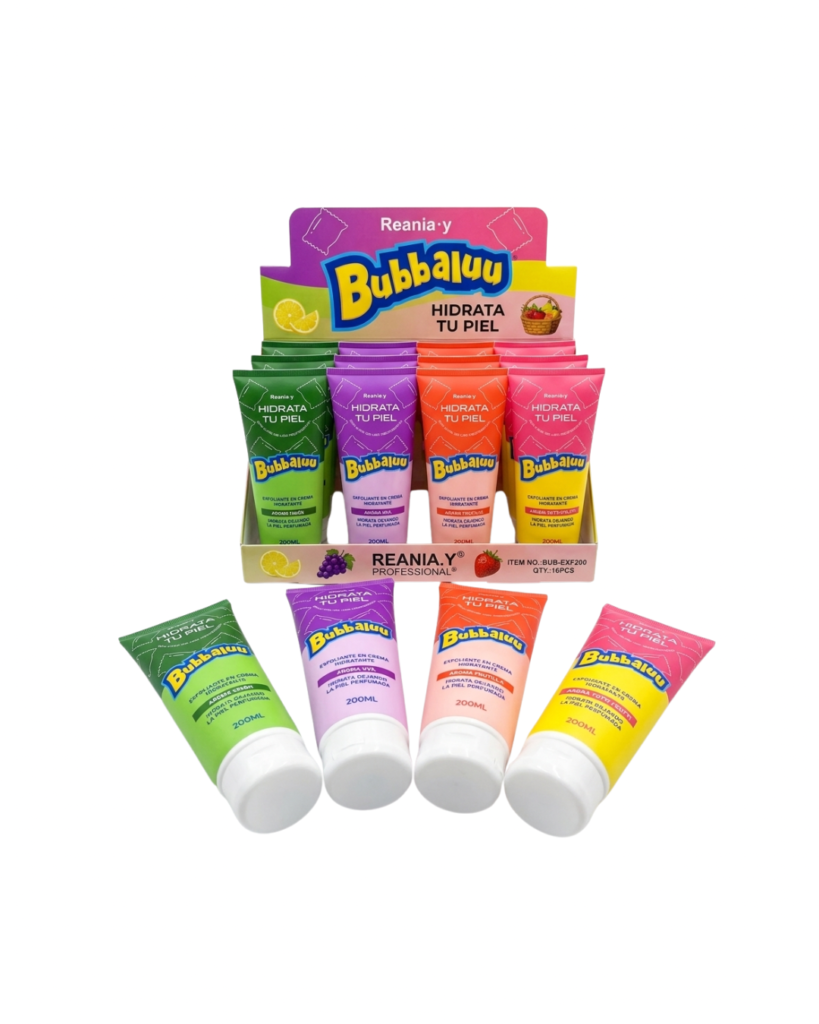 exfoliante en crema hidratante bubbaluu 200ml