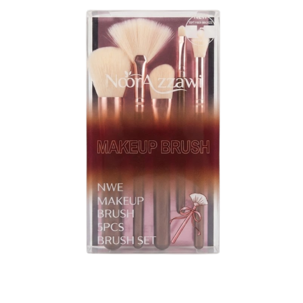 set de 5 brochas de maquillaje