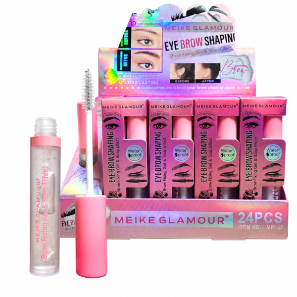 gel transparente para cejas y pestañas meike glamour