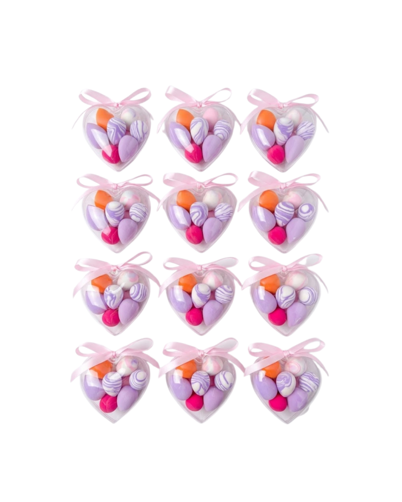 set de 9 mini esponjas corazon