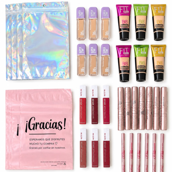 LOTE DUPE MAYBELLINE 42 PRODUCTOS