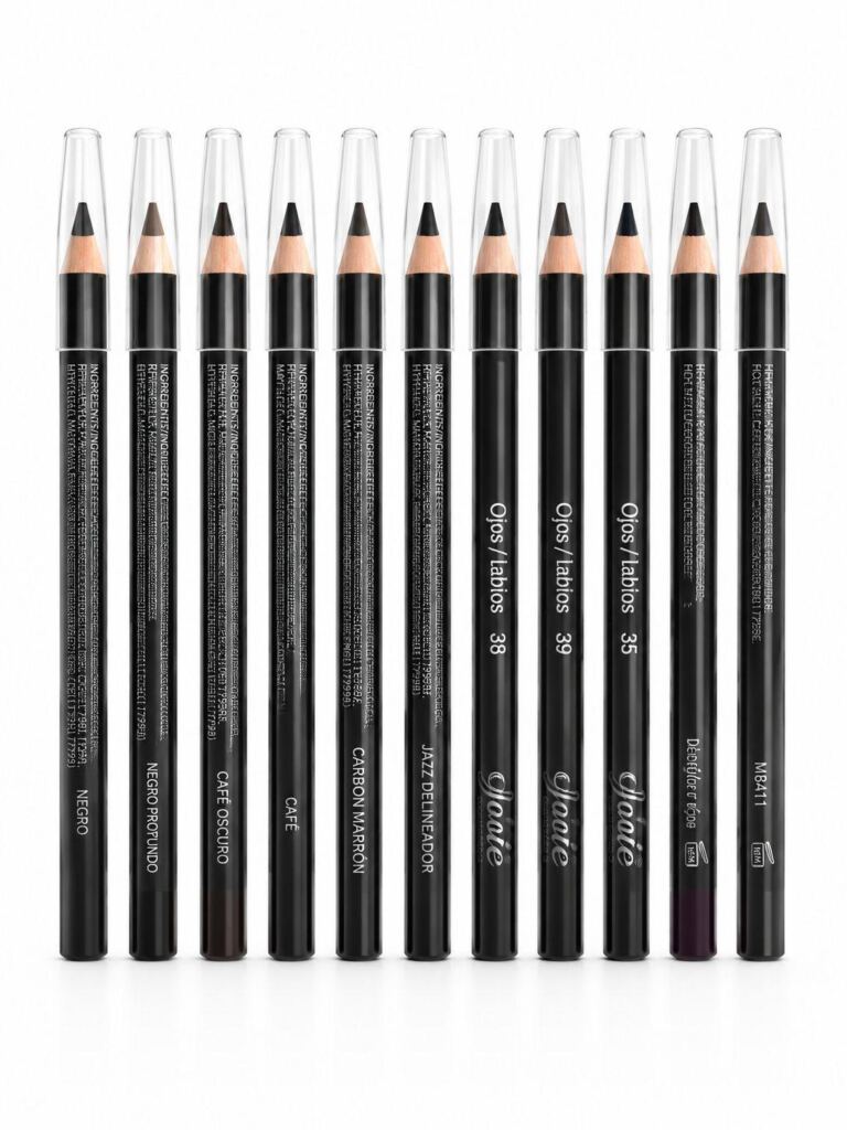 pack de 12 delineadores de ojos negro