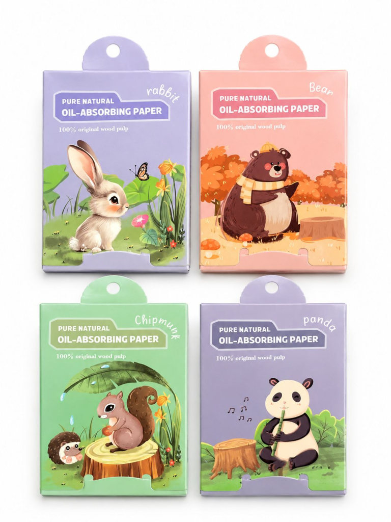 papel absorbente de grasa facial