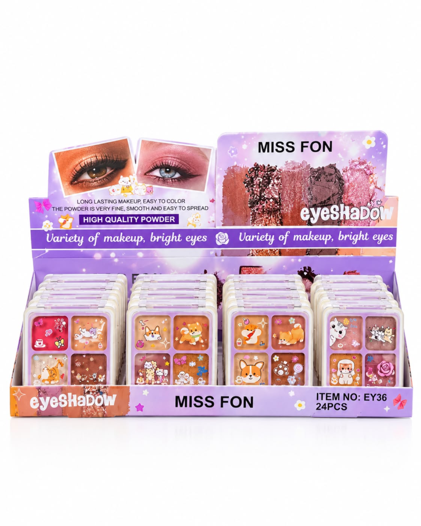 paleta de sombras miss fon 4 tonos perrito