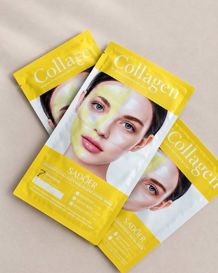 Mascarillas de colágeno y vitamina C